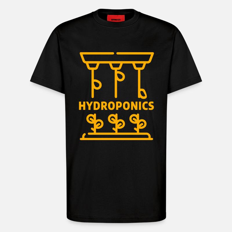Hydroponik - T-Shirt - made by SPREAD - SOLID BLACK