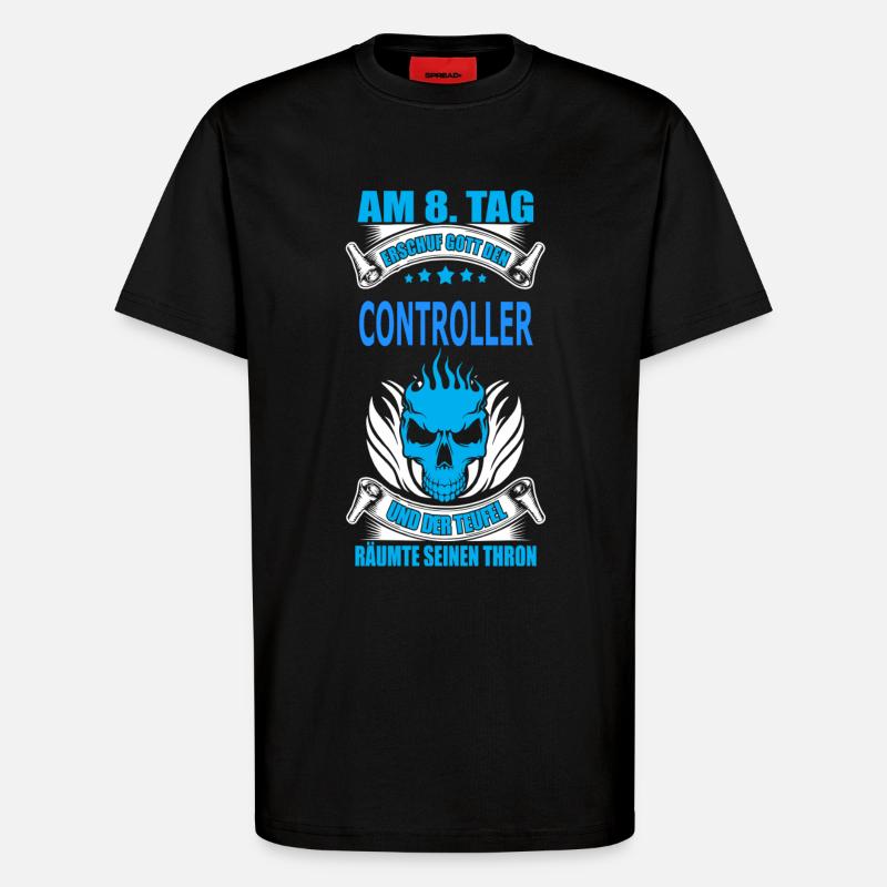 CONTROLLER - T-Shirt - made by SPREAD - SOLID BLACK