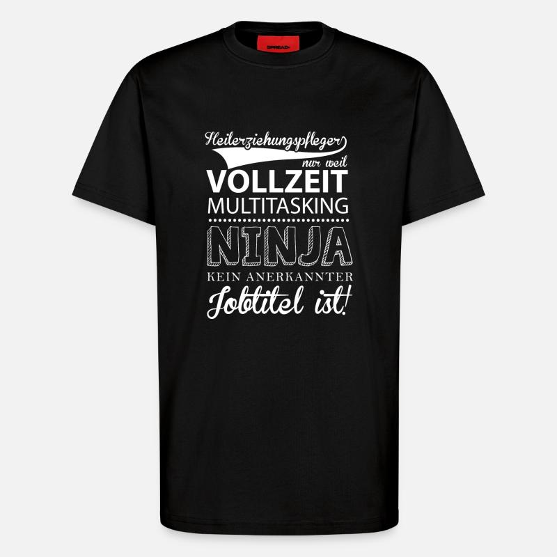 HEP Shirt-Multitasking - T-Shirt - made by SPREAD - SOLID BLACK