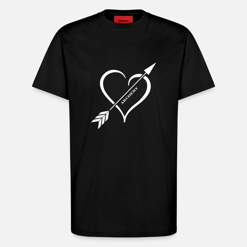 Archery Archery course Archers - T-Shirt - made by SPREAD - SOLID BLACK
