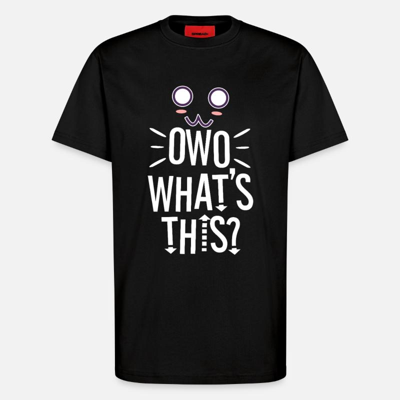 OwO Qu’est-ce que c’est ? - T-shirt bio décontracté fabriqué en UE - SOLID BLACK