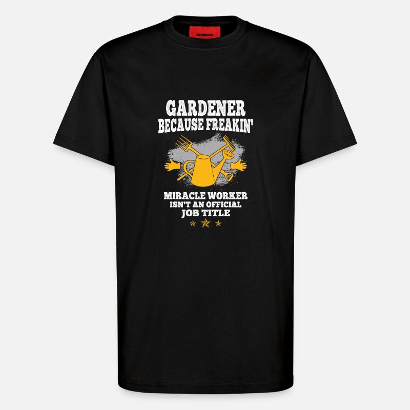 Gärtner - T-Shirt - made by SPREAD - SOLID BLACK