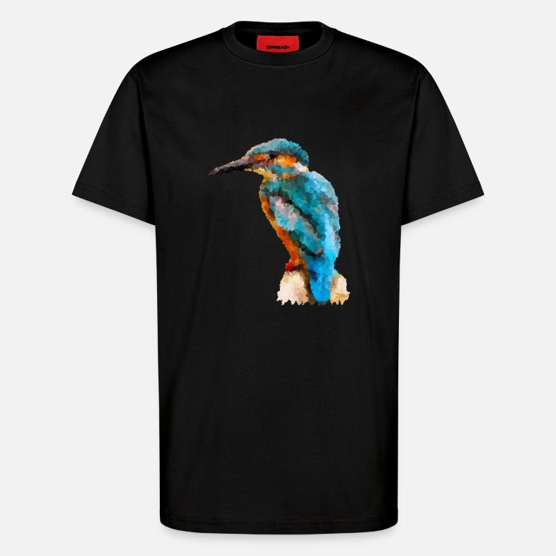 Eisvogel - T-Shirt - made by SPREAD - SOLID BLACK
