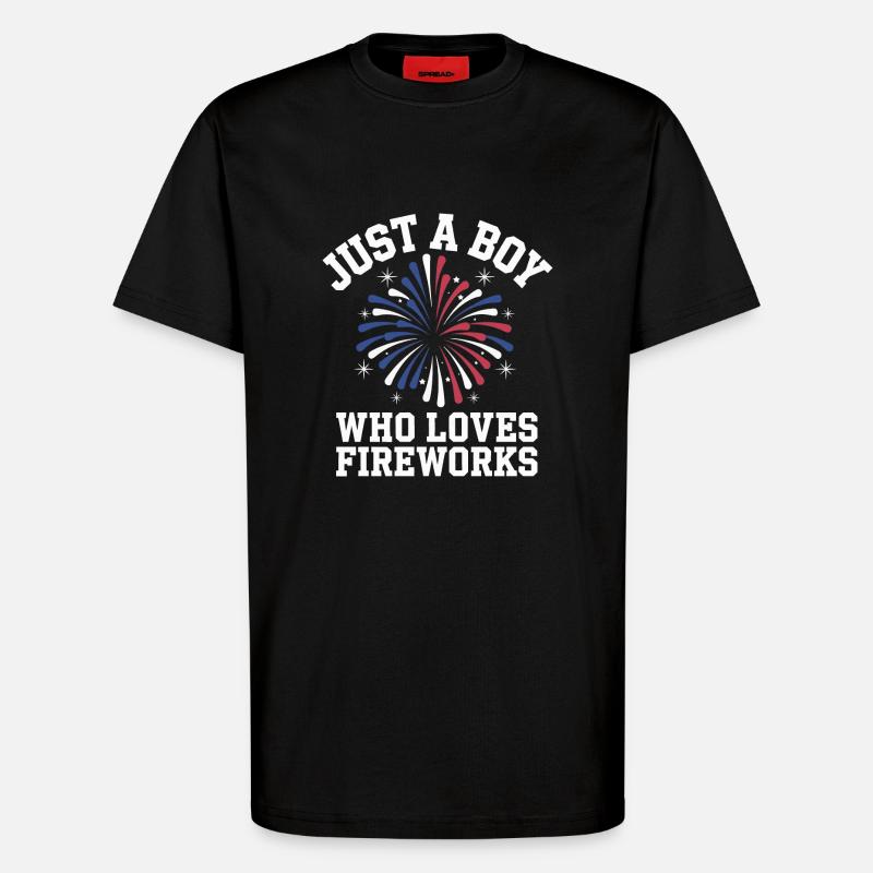 Pyrotechnics Fireworks Pyrotechnics - T-Shirt - made by SPREAD - SOLID BLACK