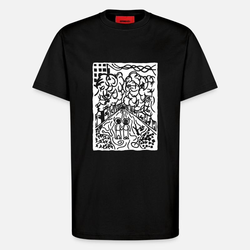 Lonely Dreams - T-Shirt - made by SPREAD - SOLID BLACK
