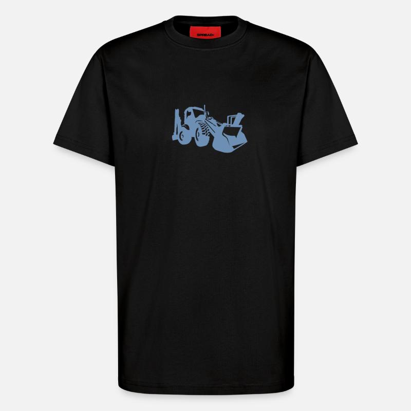 Baggerfahrer Radlader Bagger - T-Shirt - made by SPREAD - SOLID BLACK