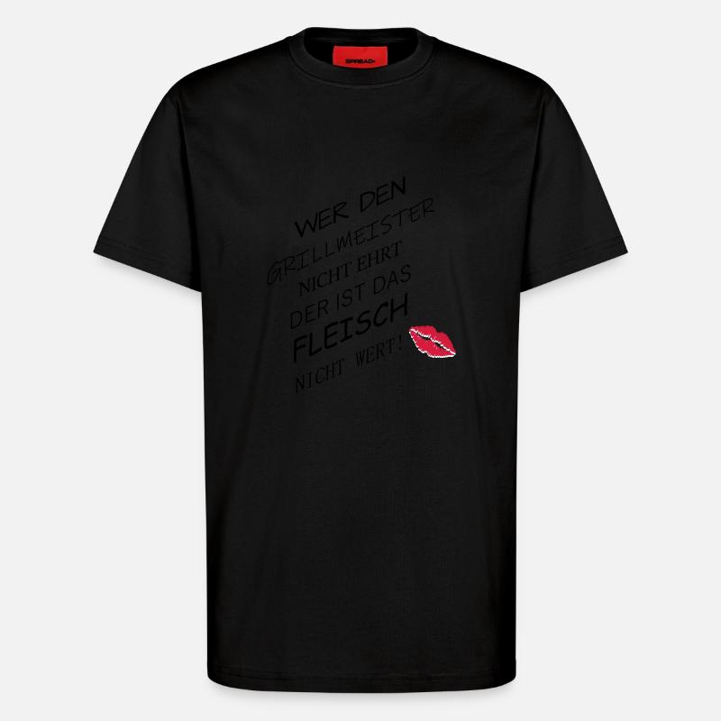 Fleisch nicht wert - T-Shirt - made by SPREAD - SOLID BLACK