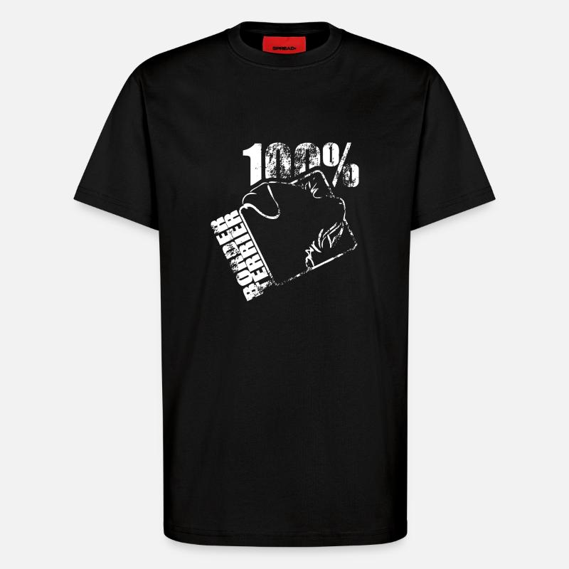 BORDER TERRIER 100 - T-Shirt - made by SPREAD - SOLID BLACK