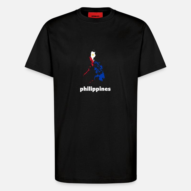 Philippines Philippines vacances - T-shirt bio décontracté fabriqué en UE - SOLID BLACK