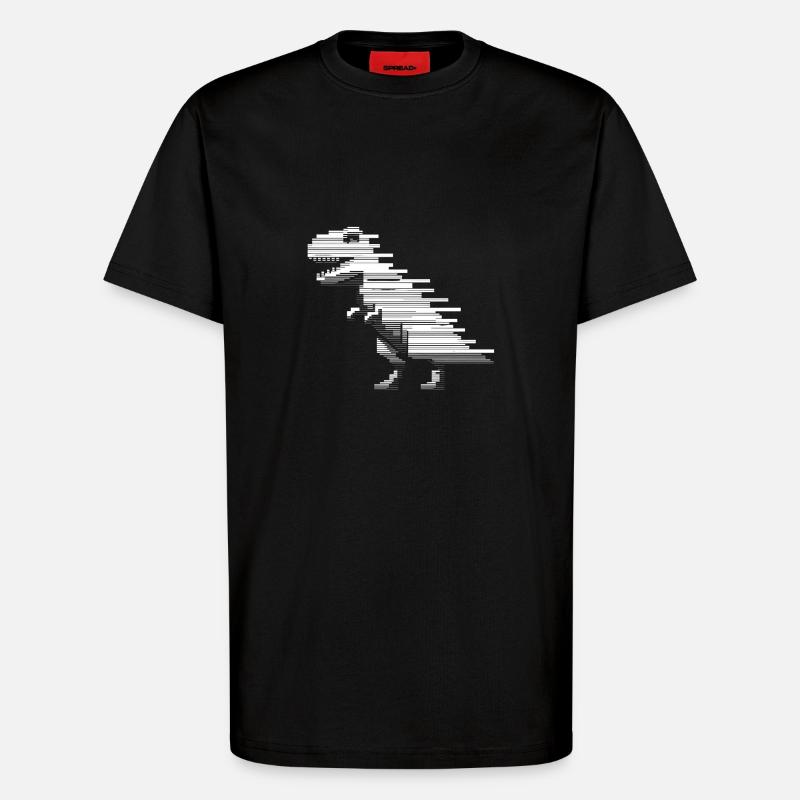 Dinosaurier Dinosaurier Dinosaurier T-Rex - T-Shirt - made by SPREAD - SOLID BLACK