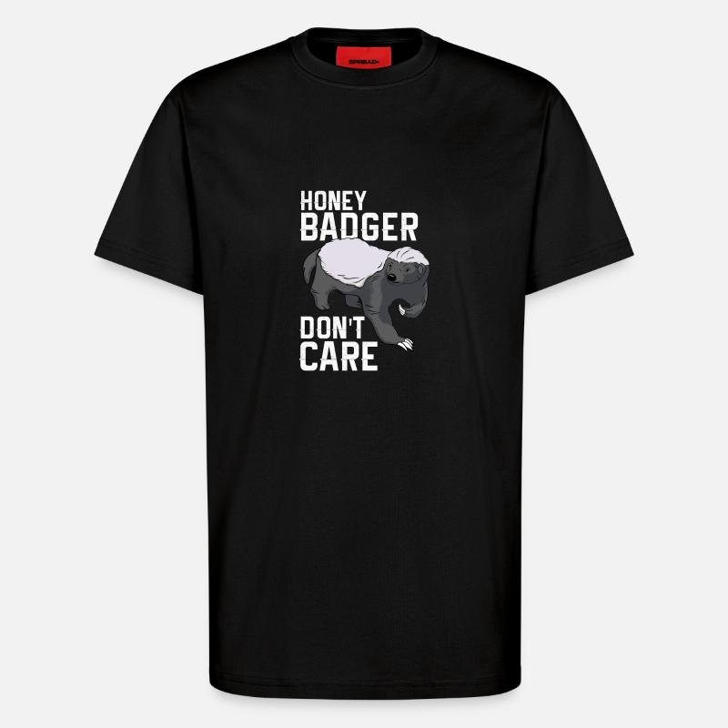 Honig Dachs - T-Shirt - made by SPREAD - SOLID BLACK