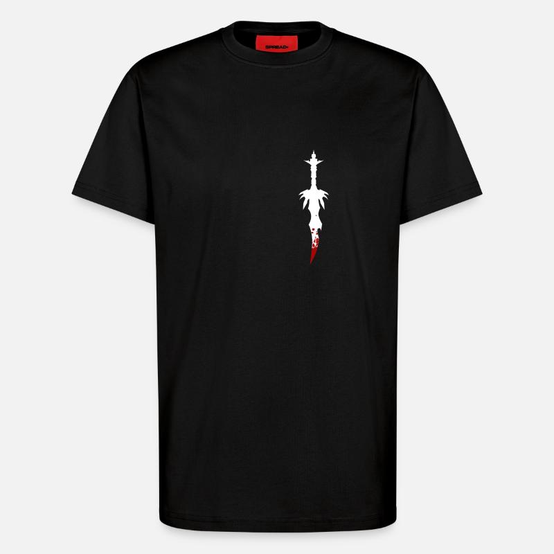 Dolch - T-Shirt - made by SPREAD - SOLID BLACK
