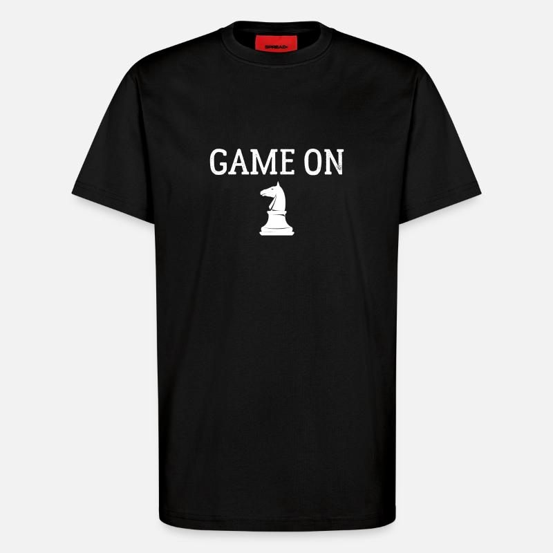 Chess - Game - Game on - T-Shirt - made by SPREAD - SOLID BLACK