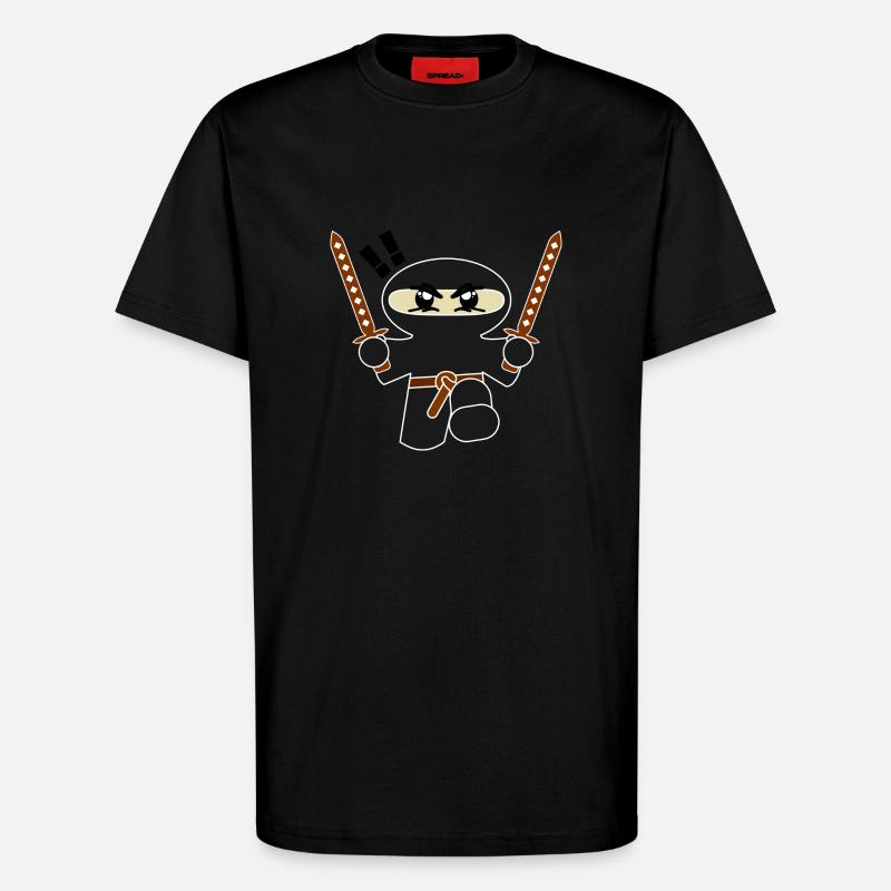 Kleiner Ninja Black - T-Shirt - made by SPREAD - SOLID BLACK