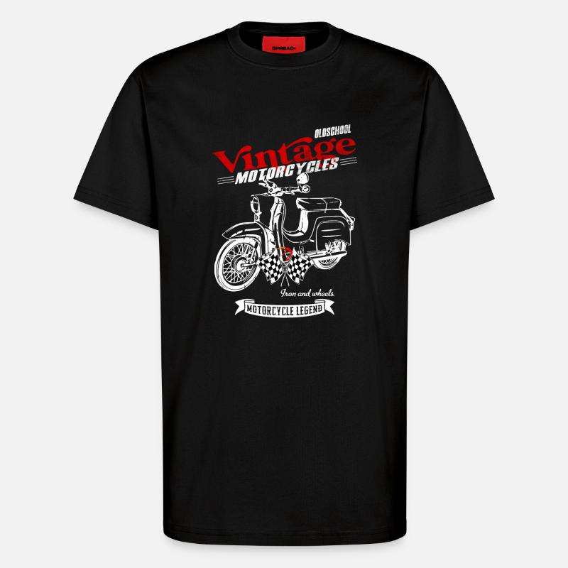 Simson Schwalbe RDA Cyclomoteur - T-shirt bio décontracté fabriqué en UE - SOLID BLACK
