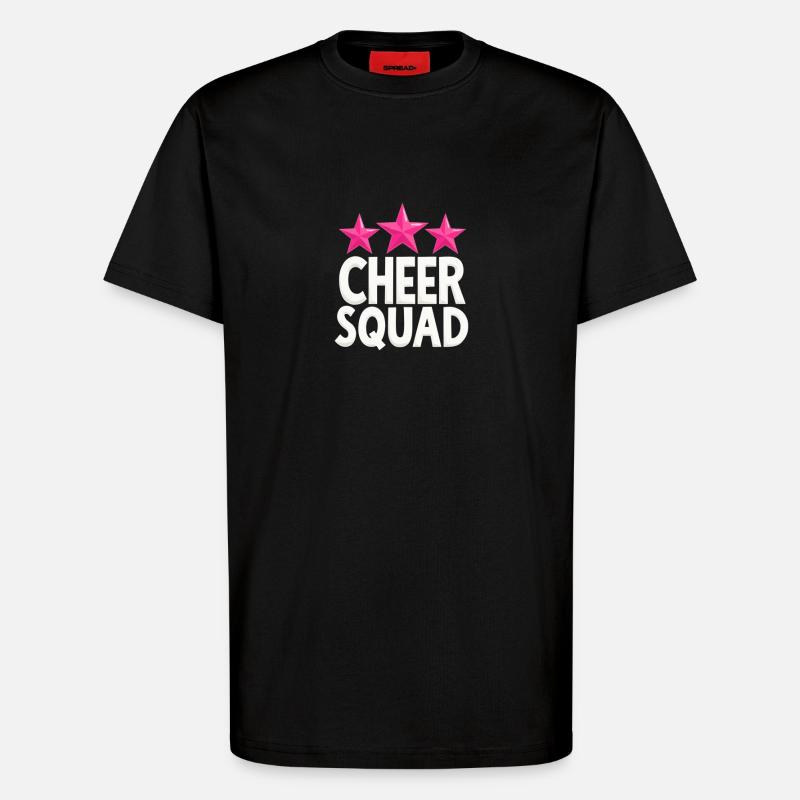Cheer Squad Cheerleading Team Thrilled - T-Shirt - made by SPREAD - SOLID BLACK