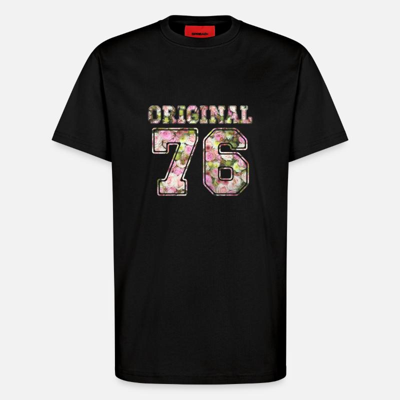 1976 Original 76 - T-Shirt - made by SPREAD - SOLID BLACK