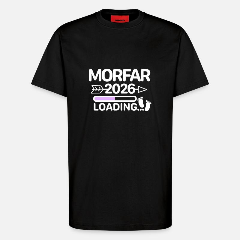 Morfar 2026 Swedish - T-Shirt - made by SPREAD - SOLID BLACK