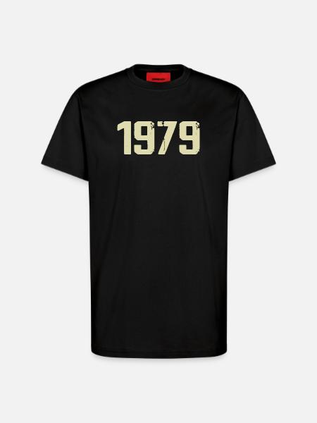 Jubilé 1979 - T-shirt bio décontracté fabriqué en UE - SOLID BLACK