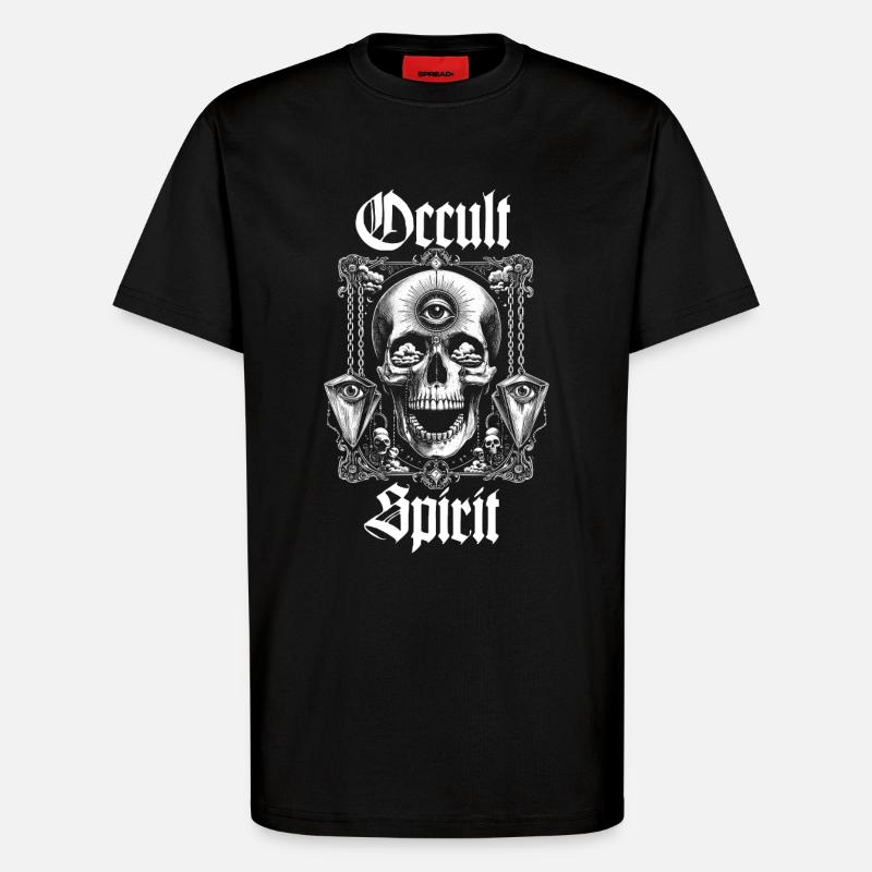 Schädelknochen-Pendel - T-Shirt - made by SPREAD - SOLID BLACK