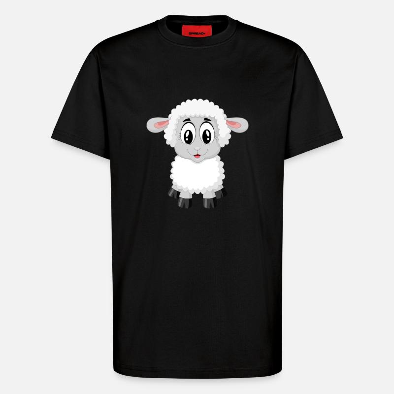 Süßes Schaf! - T-Shirt - made by SPREAD - SOLID BLACK