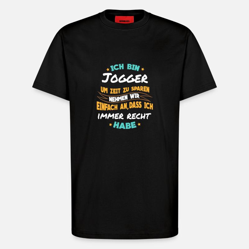 Joggen - Ich bin Jogger - T-Shirt - made by SPREAD - SOLID BLACK
