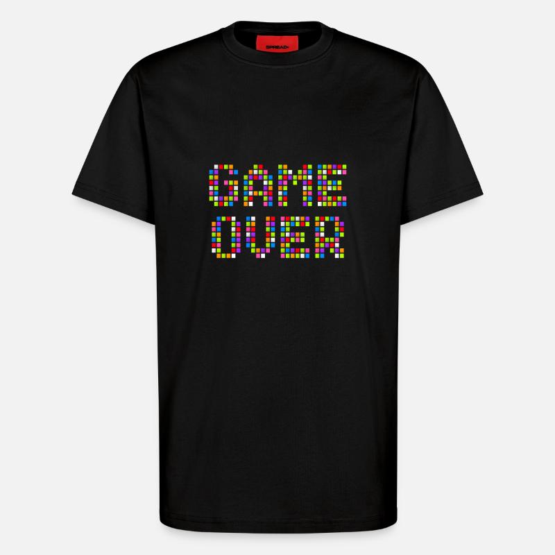 Game Over Pixel - T-Shirt - made by SPREAD - SOLID BLACK