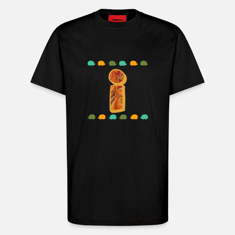 Hérisson E 22 I - T-shirt bio décontracté fabriqué en UE - SOLID BLACK