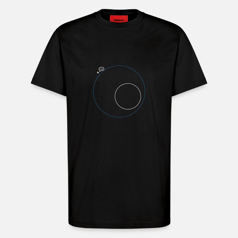 PUBG Minimap fun - T-shirt bio décontracté fabriqué en UE - SOLID BLACK