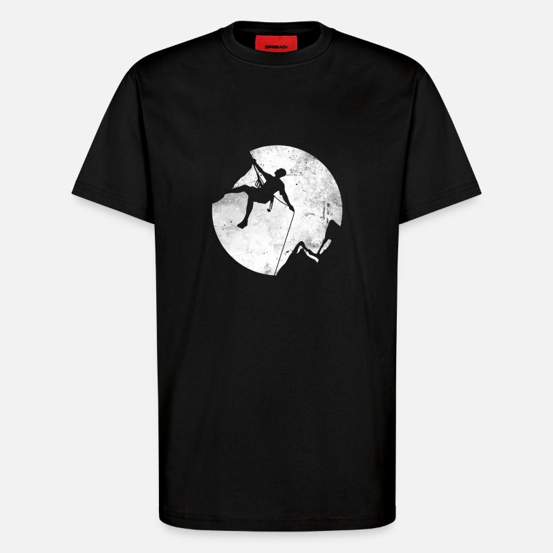 Geschenk Kletterer Boulderer klettern bouldern - T-Shirt - made by SPREAD - SOLID BLACK