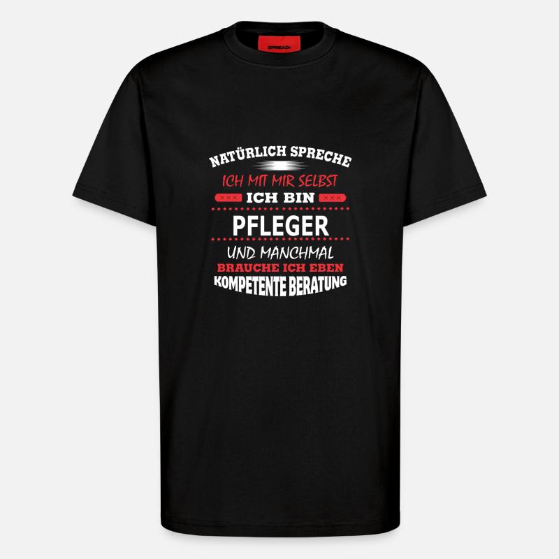 PFLEGER - T-Shirt - made by SPREAD - SOLID BLACK