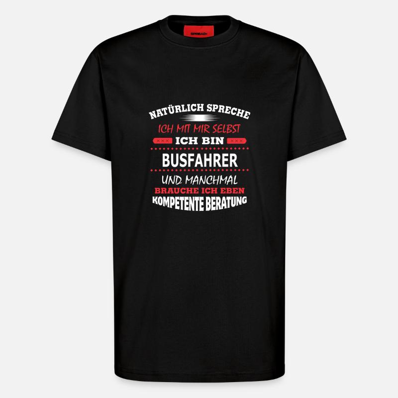 BUSFAHRER - T-Shirt - made by SPREAD - SOLID BLACK
