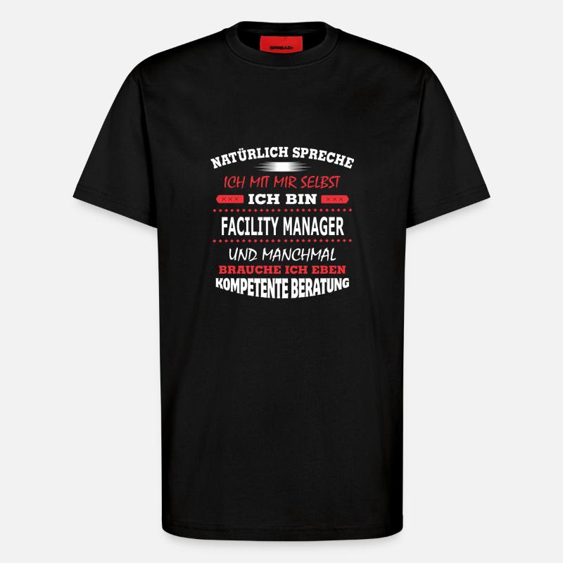 FACILITY MANAGER - T-Shirt - made by SPREAD - SOLID BLACK
