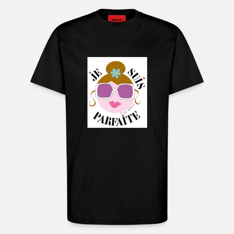 Ich bin Perfekt - T-Shirt - made by SPREAD - SOLID BLACK