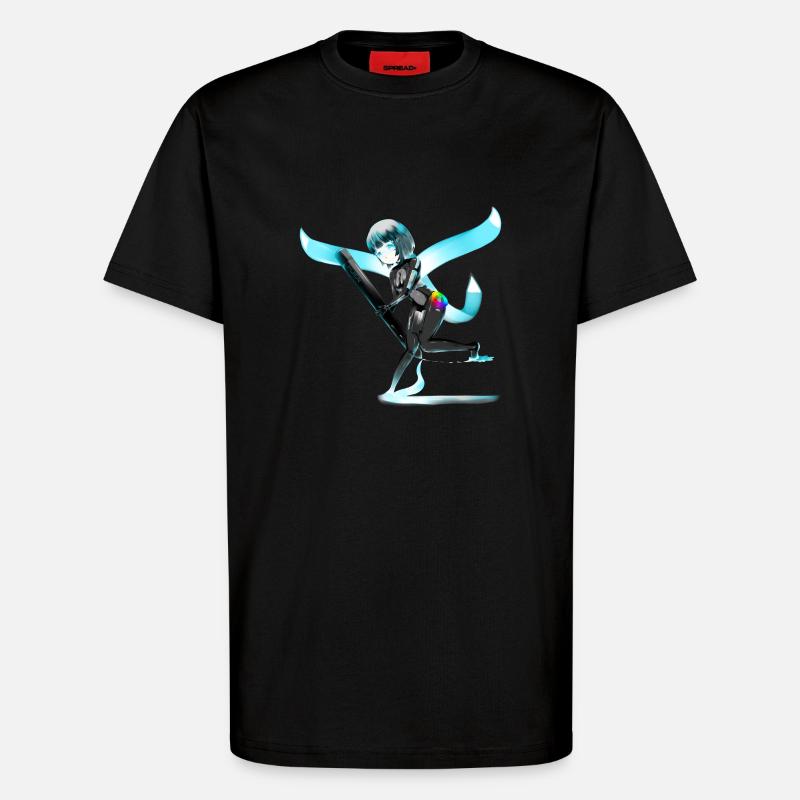Huion OC Charakter - T-Shirt - made by SPREAD - SOLID BLACK