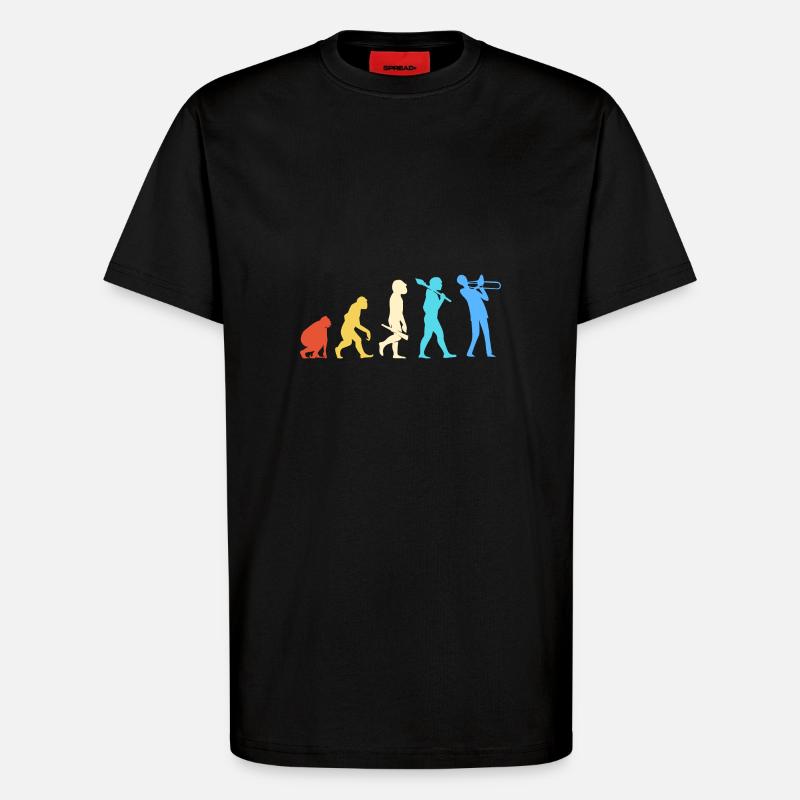 Posaune - T-Shirt - made by SPREAD - SOLID BLACK
