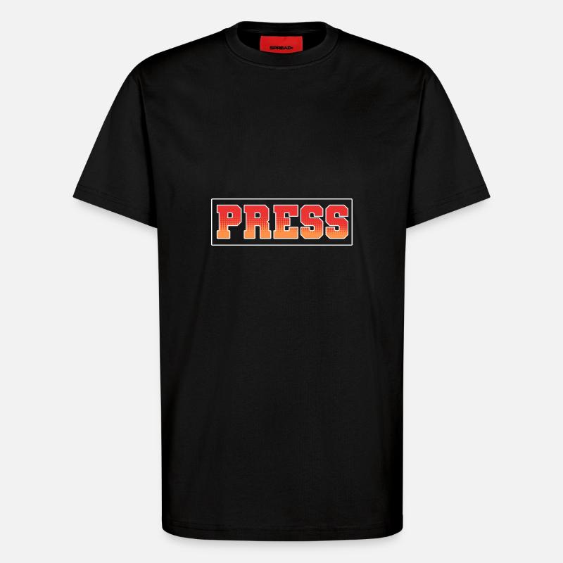 Autor Presse (Medien) - T-Shirt - made by SPREAD - SOLID BLACK