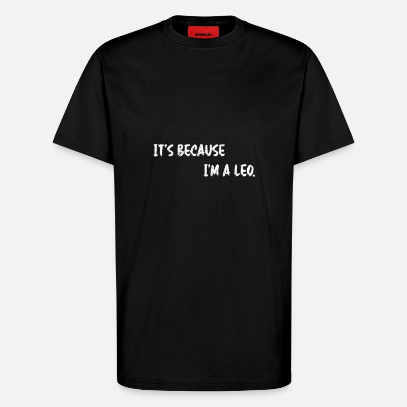 Sternzeichen Löwe - T-Shirt - made by SPREAD - SOLID BLACK