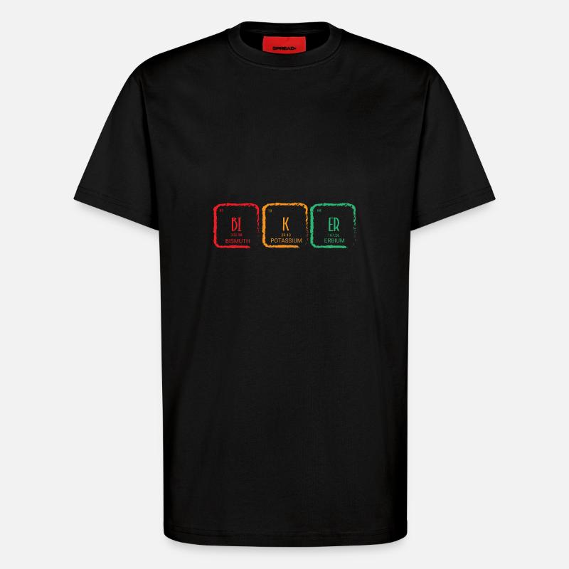 Periodic table - T-Shirt - made by SPREAD - SOLID BLACK