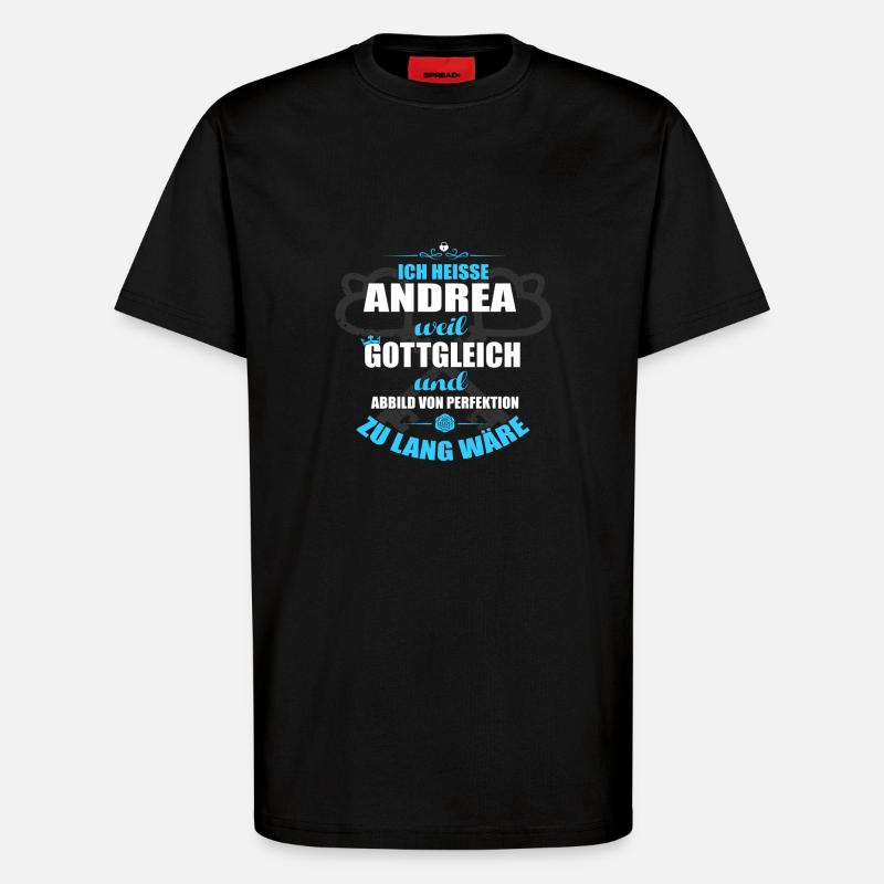 ANDREA-Geschenk - T-Shirt - made by SPREAD - SOLID BLACK