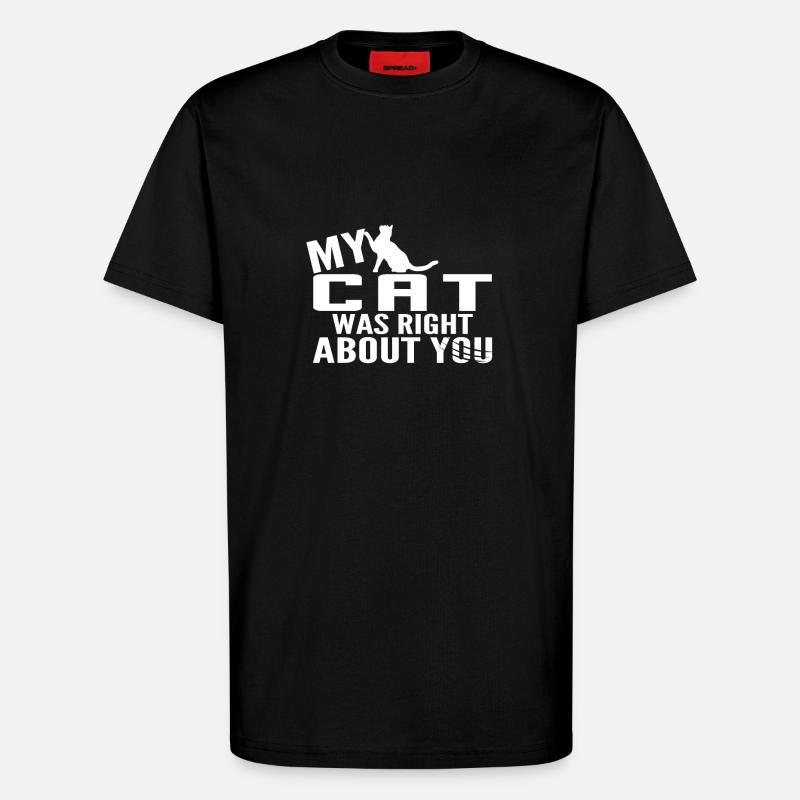 Mon chat - T-shirt bio décontracté fabriqué en UE - SOLID BLACK