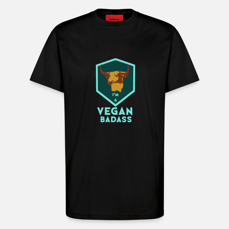 Je suis un vegan difficile - T-shirt bio décontracté fabriqué en UE - SOLID BLACK