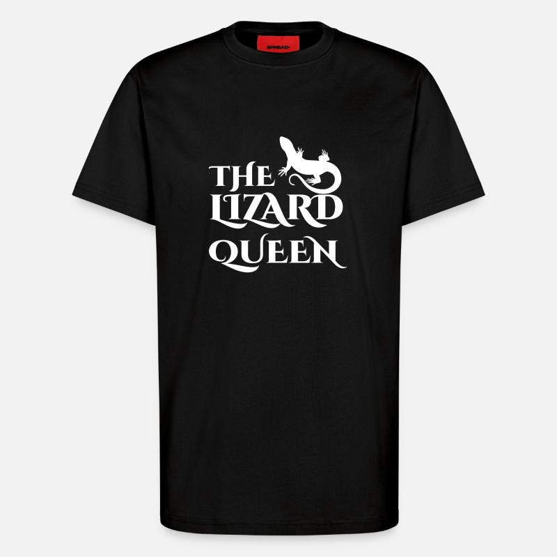 Echse - Echsen - Echsenbesitzer - Königin - T-Shirt - made by SPREAD - SOLID BLACK