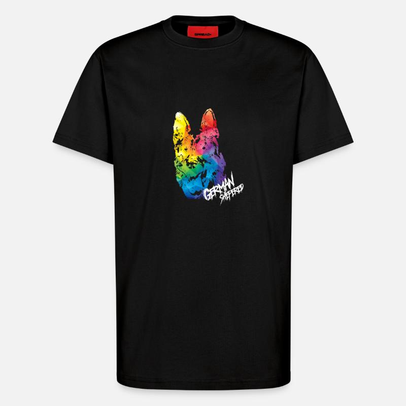 Deutscher Schäferhund - T-Shirt - made by SPREAD - SOLID BLACK