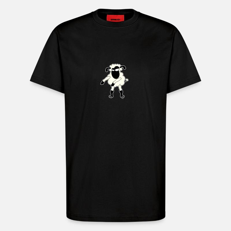 Floss Dance Move Schafe - T-Shirt - made by SPREAD - SOLID BLACK