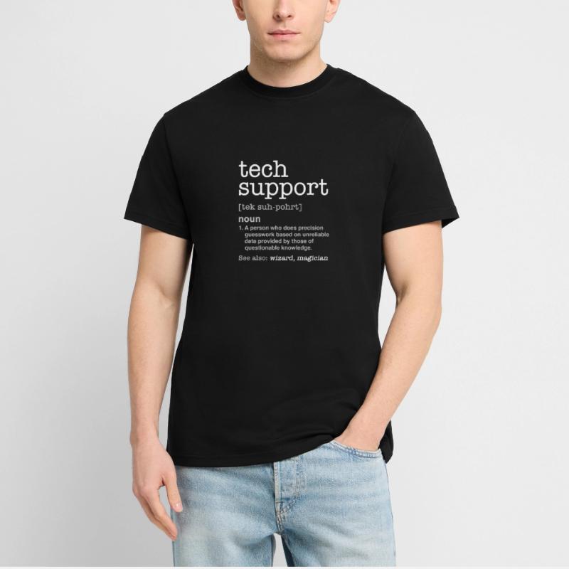TECH SUPPORT - Nerd programmer funny gift T-Shirt - made by SPREAD