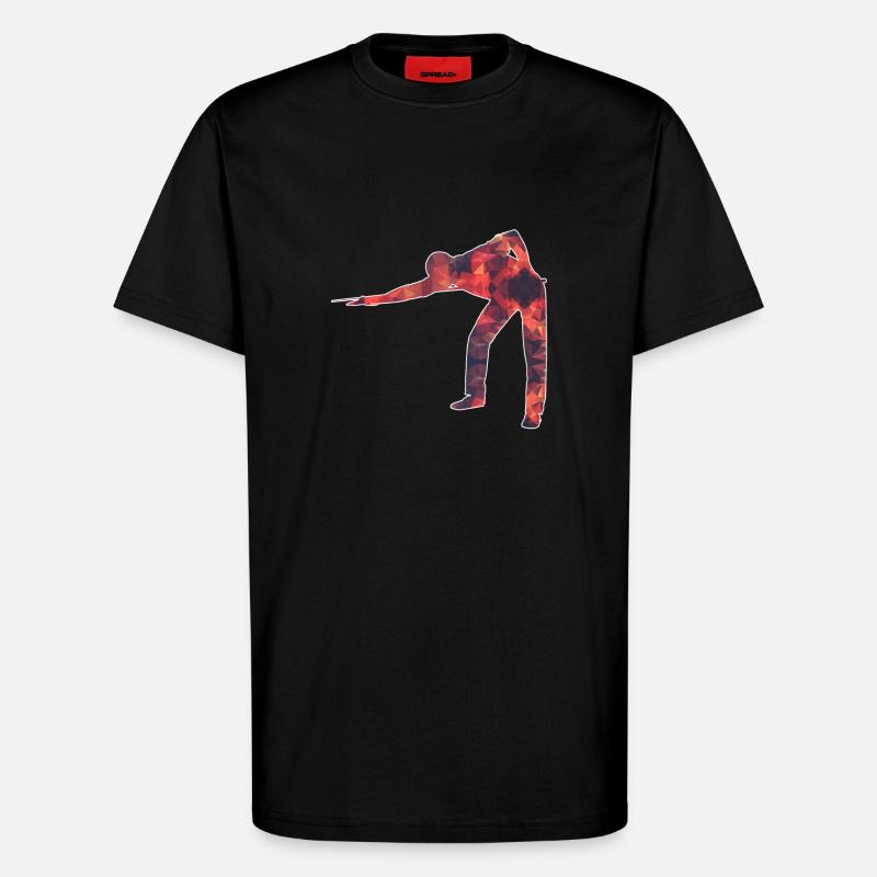 Snooker / Billard / Pool - T-Shirt - made by SPREAD - SOLID BLACK