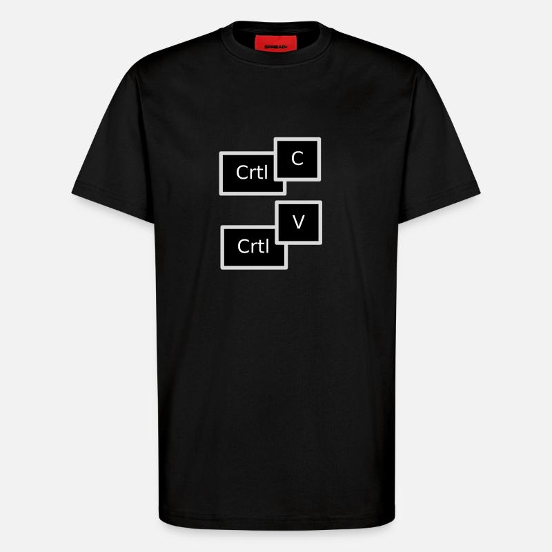 Copy Paste - T-Shirt - made by SPREAD - SOLID BLACK