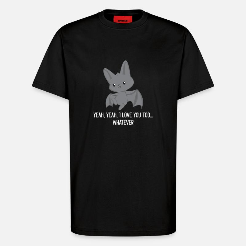 Bat - Bat T-Shirt - Sarcasm - T-Shirt - made by SPREAD - SOLID BLACK