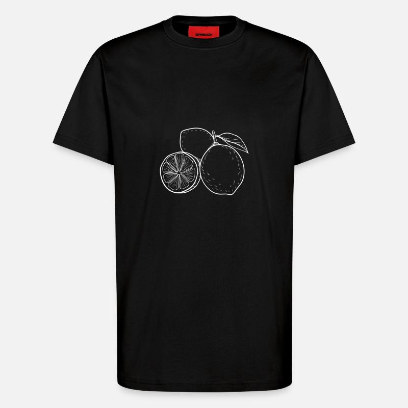 Lemons Fruit Fruit Fruit Lemon - T-Shirt - made by SPREAD - SOLID BLACK